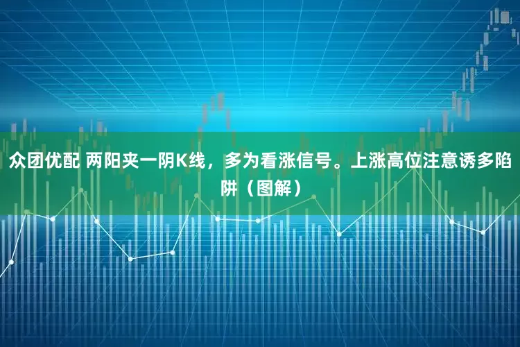 众团优配 两阳夹一阴K线，多为看涨信号。上涨高位注意诱多陷阱（图解）